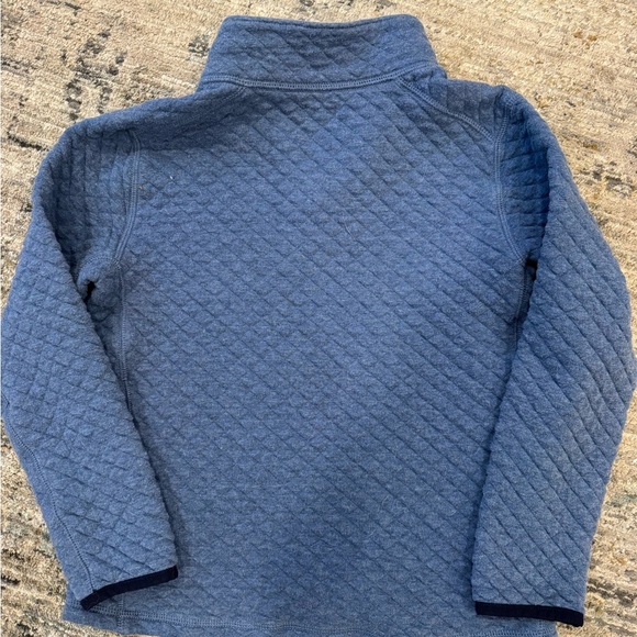 J. Crew Boys Blue Quilted Quarter Zip Size Medium - Picture 4 of 4